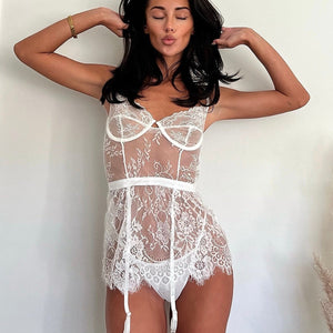 Rylee White Lace Cami Set