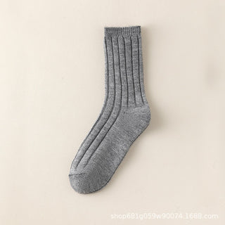 Grey ribbed socks