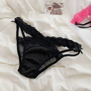 Black Satin Knickers