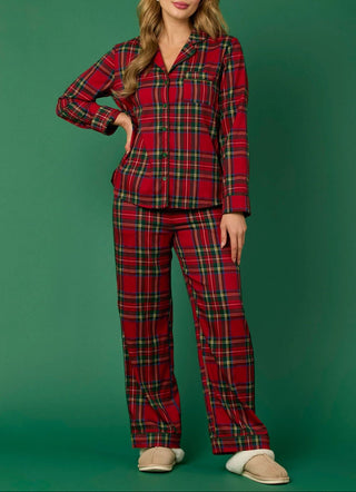 Red Check Pajama Set