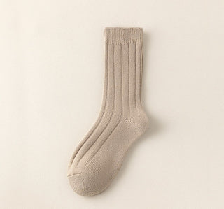 Stone ribbed socks
